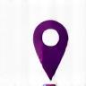 Icon representing a map location pin