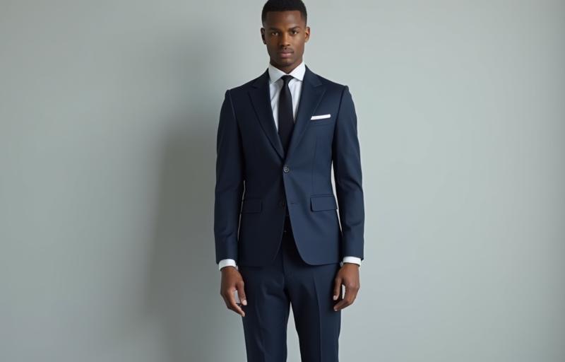 Client view showing the impeccable fit of a suit from The Tailored Gent